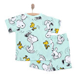 Snooze baby Snoopy Tshirt-Şort