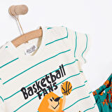 HelloBaby Varsity Erkek Tshirt-Şort Erkek Bebek
