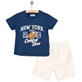 HelloBaby Varsity Erkek Tshirt-Şort Erkek Bebek