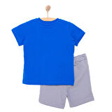 HelloBaby Cars&Roads Yol Baskılı Erkek Tshirt-Şort Erkek Bebek