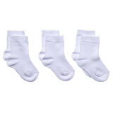HelloBaby Unisex 3lü Soket Çorap Beyaz