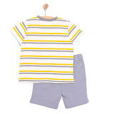 HelloBaby Cars&Roads Erkek Kamyon Baskılı Tshirt-Şort Erkek Bebek