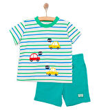 HelloBaby Cars&Roads Erkek Tshirt-Şort Erkek Bebek