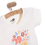 HelloBaby Basic Kız Çiçek Baskılı T-Shirt Kız Bebek