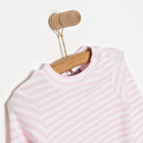 HelloBaby Yenidoğan Çizgili Unisex Sweatshirt-Patiksiz Alt 2li Takım Kız Bebek