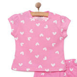HelloBaby Baskılı Empirme 2 ip Yenidoğan Kız Tshirt-Şort Kız Bebek