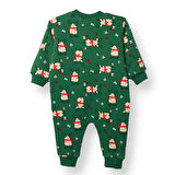 HelloBaby Erkek Bebek New Year Uyku Tulumu İnterlok Uzun Kol Ribanalı Paça