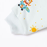 Little Plane Erkek Bebek Uyku Tulumu Fermuarlı 2,5 tog Bisiklet Yaka Uzun Kol Patiksiz Paça