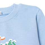 HelloBaby Erkek Bebek Sweatshirt Bisiklet Yaka Uzun Kol