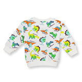 HelloBaby Erkek Bebek Basic Sweatshirt Şardonlu Bisiklet Yaka Uzun Kol