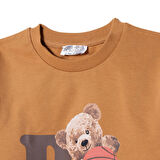 HelloBaby Ayıcık Baskılı Sweatshirt Erkek Bebek