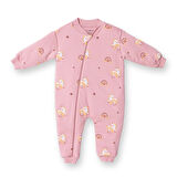 Little Plane Kız Bebek Uyku Tulumu Fermuarlı 2.5 Tog Bisiklet Yaka Uzun Kol Patiksiz Paça