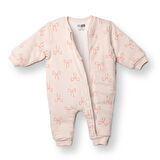 HelloBaby Kız Bebek 2.5 Tog Uyku Tulumu İnterlok Bisiklet Yaka Uzun Kol Ribanalı Paça