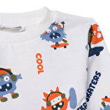 HelloBaby Erkek Bebek Sweatshirt Bisiklet Yaka Uzun Kol