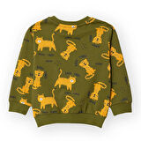 HelloBaby Erkek Bebek Sweatshirt Bisiklet Yaka Uzun Kol