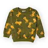 HelloBaby Erkek Bebek Sweatshirt Bisiklet Yaka Uzun Kol