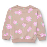 HelloBaby Kız Bebek Basic Sweatshirt Şardonlu Bisiklet Yaka Uzun Kol