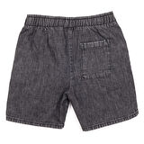 HelloBaby Erkek Bebek Basic Şort Denim Reçme Paça Siyah