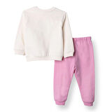 HelloBaby Kız Bebek Eşofman Takım Bisiklet Yaka Uzun Kol Lastikli Paça