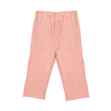 HelloBaby Kız Bebek Pantolon Müslin Reçme Paça Pembe