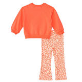 HelloBaby Kız Bebek Sweatshirt - Tayt Motto Girl Bisiklet Yaka Uzun Kol Reçme Paça