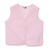 HelloBaby Kız Bebek Polar Yelek Çıtçıtlı V Yaka Atlet Kol