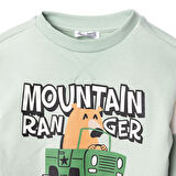 HelloBaby Erkek Bebek Eşofman Takımı Bisiklet Yaka Uzun Kol Ribanalı