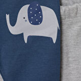 HelloBaby Erkek Bebek 2li Çoraplı Pantolon Çoraplı