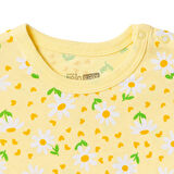 HelloBaby Kız Bebek Kısa Tulum Bisiklet Yaka Kısa Kol