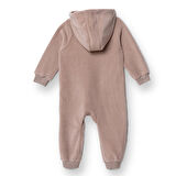 HelloBaby Erkek Bebek Polar Patiksiz Tulum Fermuarlı Uzun Kol Ribanalı Paça