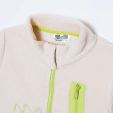 HelloBaby Erkek Bebek Polar Hırka Fermuarlı Cepli Uzun Kol