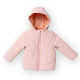 HelloBaby Kız Bebek Mont Fermuarlı Uzun Kol