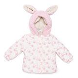 Midimod Kız Bebek Mont Fermuarlı Çıtçılı Uzun Kol