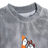 HelloBaby Yenidoğan Kadife Sweatshirt-Pa