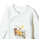 HelloBaby Erkek Bebek Zıbın Body-Patikli Alt Çıtçıtlı Zarf Yaka Uzun Kol Patikli Paça