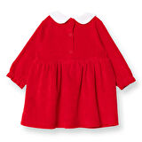 HelloBaby Kız Bebek Elbise Çıtçıtlı New Year Bisiklet Yaka Uzun Kol