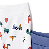 HelloBaby Yenidoğan Erkek Bebek 2li Patikli Alt