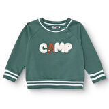 HelloBaby Erkek Bebek Camp Life Sweatshirt Bisiklet Yaka Uzun Kol