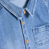 HelloBaby Erkek Bebek Cool Dino Gömlek Modelli Yaka Uzun Kol