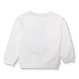 HelloBaby Erkek Bebek Hello Cute Bear Sweatshirt Şardonlu Üç İplik Bisiklet Yaka Uzun Kol