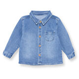 HelloBaby Erkek Bebek Cool Dino Gömlek Modelli Yaka Uzun Kol