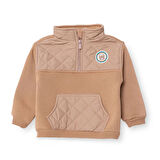 HelloBaby Erkek Bebek Sweatshirt Fermuarlı Camp Life Uzun Kol