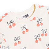 HelloBaby Kız Bebek Winter Cherry Eşofman Takımı Uzun Kol Lastikli Paça