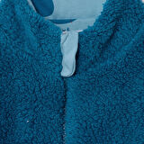 HelloBaby Erkek Bebek Hello Cute Bear Hırka Peluş Dik Yaka Uzun Kol