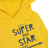 HelloBaby Erkek Bebek Cool Boy Kapüşonlu Sweatshirt İki İplik Kapüşonlu Yaka Uzun Kol