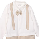 Bebetto Erkek Bebek Yenidoğan Patikli Tulum Baby King Polo Yaka Uzun Kol Patikli Paça