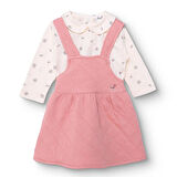 Bebetto Kız Bebek Yenidoğan Jile-Sweatshirt Petite Fleurs Bebe Yaka Uzun Kol