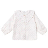 HelloBaby Kız Bebek Gömlek Düğmeli Bebe Yaka Uzun Kol