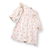 HelloBaby Kız Bebek Monochrome Elbise Kadife Uzun Kol