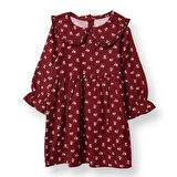 HelloBaby Kız Bebek Elbise Bisiklet Yaka Uzun Kol